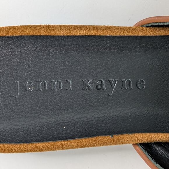 NWT Jenni Kayne Suede Mules Cognac Saddle Brown Pointed Toe Flats EU 39 - Picture 2 of 13